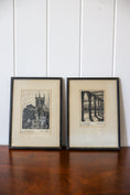 Load image into Gallery viewer, PAIR of Antique Architectural Engraving of an English Cathedral in Lincoln | 8”W x 11”H