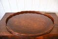 Load image into Gallery viewer, Large Oval English Mahogany Tray with Scalloped Edge
