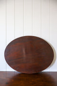 Load image into Gallery viewer, Large Oval English Mahogany Tray with Scalloped Edge