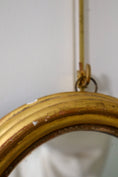Load image into Gallery viewer, Antique Giltwood Oval Mirror (c. 1880)