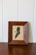 Load image into Gallery viewer, 19th-Century Silhouette Of English Man Smoking Pipe
