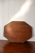 Load image into Gallery viewer, Large Elongated Hex English Oak Tray with Brass Handles