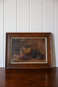 Load image into Gallery viewer, Antique Oil on Canvas Fruit Still Life in Oak Frame (c. 1880)