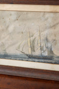 Load image into Gallery viewer, 19th Century Maritime Engraving in Oak Frame