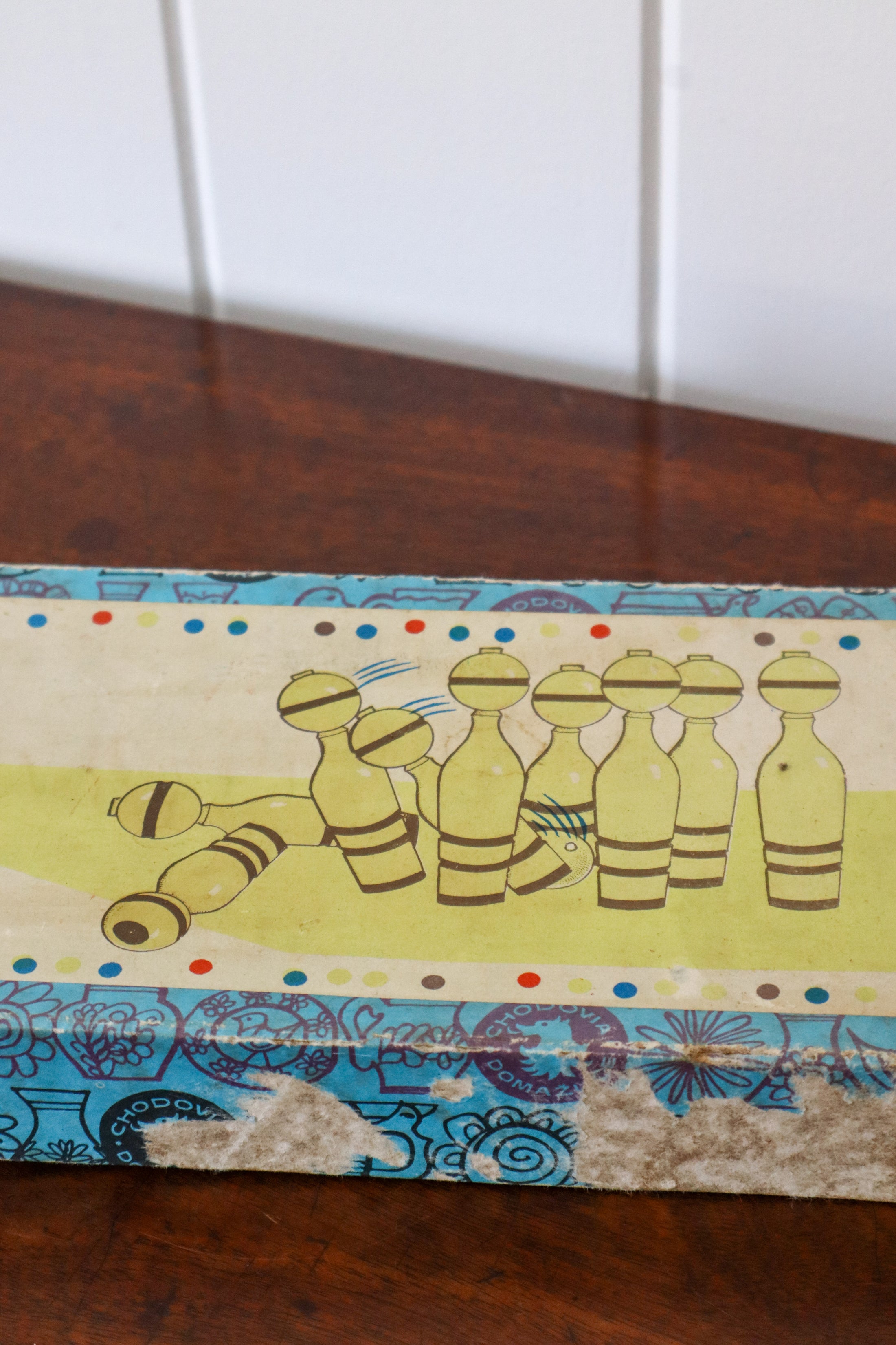 Vintage Children’s Wooden Bowling Pin Set