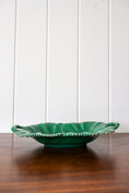 Load image into Gallery viewer, Copeland (c. 1860-1875) Green Majolica Overlapping Large Leaf Server