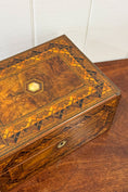 Load image into Gallery viewer, Antique Tunbridge Inlaid Jewelry Box (c. 1850)