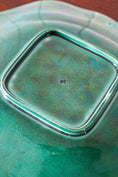 Load image into Gallery viewer, 19th Century Green Majolica Serving Platter with Repair Staples