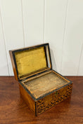 Load image into Gallery viewer, Early 19th Century Tunbridge Box with Yellow Interior Lid