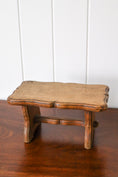Load image into Gallery viewer, Antique Petite French Stool w/ Scalloped Top