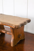 Load image into Gallery viewer, Antique Petite French Stool w/ Scalloped Top