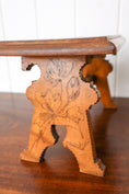 Load image into Gallery viewer, Petite Antique Hand Carved Stool (Possibly Scottish; c.1900)