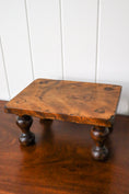Load image into Gallery viewer, Antique English Oak Single Plank Joint Stool on Feet (c. 1880)