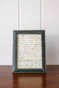 Load image into Gallery viewer, Antique English Green Leather Frame (c. 1920)