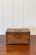 Load image into Gallery viewer, Georgian Tea Box With Swan Neck Top Handle (c. 1780)