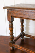 Load image into Gallery viewer, Antique English Joint Stool with Bulbous Legs
