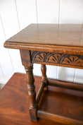 Load image into Gallery viewer, PAIR Antique English Oak Joint Stools