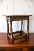 Load image into Gallery viewer, PAIR Antique English Oak Joint Stools