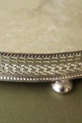 Load image into Gallery viewer, Barker Ellis Silver Plate Oval Etched Tray on Bun Feet (England, c. 1910)
