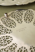 Load image into Gallery viewer, Round Silver Plate Trivet with Pierced Detailing by Rogers