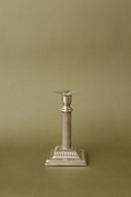 Load image into Gallery viewer, Antique English Silver Plate Candlestick with Square Base
