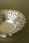Load image into Gallery viewer, Petite Antique English Silver Plate Dish with Reticulated Edge