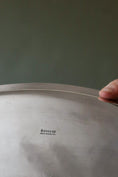 Load image into Gallery viewer, English Silver Plate on Copper Handled Oval Tray with Vine Etching