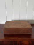 Load image into Gallery viewer, Antique English Oak Flatware Box