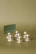 Load image into Gallery viewer, SET of 7 Silver Plate Name Card Holders