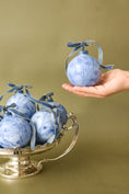 Load image into Gallery viewer, Holiday Bulb | FOUND Exclusive | Bespoke Dusty Blue Floral