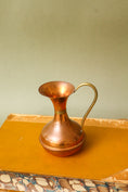 Load image into Gallery viewer, Vintage Petite Handled Copper Pitcher | 5.5”H