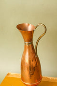 Load image into Gallery viewer, Vintage Tall Slim Copper Pitcher | 11.25”H