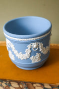 Load image into Gallery viewer, Blue Wedgwood Jasperware Planter