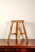 Load image into Gallery viewer, Antique Beechwood + Elm Stool