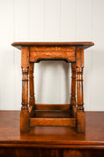 Load image into Gallery viewer, Antique Oak Joint Stool