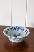 Load image into Gallery viewer, RARE Spode Earthenware Scalloped Bowl with Raised Flowers (c. 1875-1890)