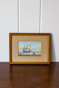 Load image into Gallery viewer, 19th Century HMS Britannia Original Watercolor in Gold Frame (c. 1835)