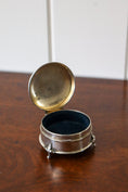 Load image into Gallery viewer, Edwardian Sterling Silver Ring Box on Feet by Robert Pringle & Son (c. 1910)
