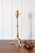 Load image into Gallery viewer, Antique Brass Tripod Pullman Lamp (c. 1910)