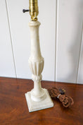 Load image into Gallery viewer, Vintage Alabaster 19"H Lamp