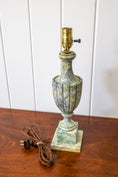 Load image into Gallery viewer, Vintage Green Marble Lamp