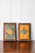 Load image into Gallery viewer, PAIR of Napoleonic Prisoner of War Straw Art (c. 1810)