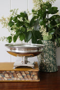 Load image into Gallery viewer, Silver Plate Compote with Greek Key Detail (c.1920)
