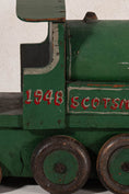 Load image into Gallery viewer, Large Vintage Scratch Built Green Model Train (c. 1948)