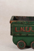 Load image into Gallery viewer, Large Vintage Scratch Built Green Model Train (c. 1948)