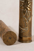 Load image into Gallery viewer, PAIR of Antique English Gun Shells with Floral Etchings