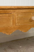 Load image into Gallery viewer, Stripped Victorian Pine Dresser Base With Scalloped Apron