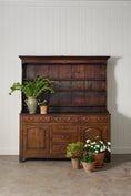 Load image into Gallery viewer, George III Period Oak Welsh Dresser Base with Topper (c. 1760-80)
