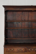 Load image into Gallery viewer, George III Period Oak Welsh Dresser Base with Topper (c. 1760-80)