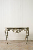 Load image into Gallery viewer, Louis XV Style Painted Carved French Console